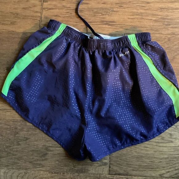Ladies‎ Nike Running Workout Shorts small Blue - Picture 3 of 5